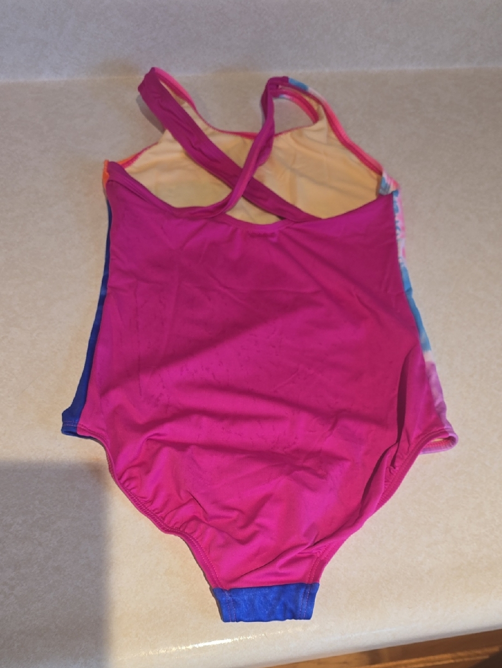 Lands' End Girls Tie Dye One Piece Swimsuit - Picture 3 of 6